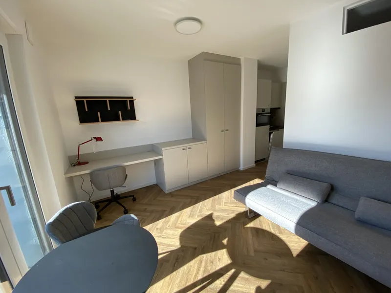 Ein Ort zum Leben, Arbeiten und Ankommen. Vollmöbliertes 1-Raum-Apartment mit Balkon. — photo 1